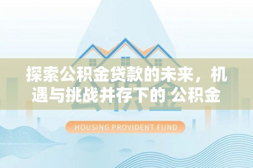 达孜探索公积金贷款的未来，机遇与挑战并存下的 公积金贷款风险防控