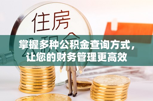 达孜掌握多种公积金查询方式，让您的财务管理更高效