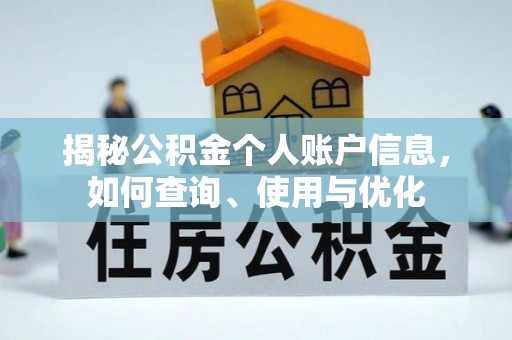 达孜揭秘公积金个人账户信息，如何查询、使用与优化