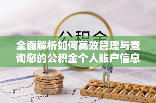 达孜全面解析如何高效管理与查询您的公积金个人账户信息