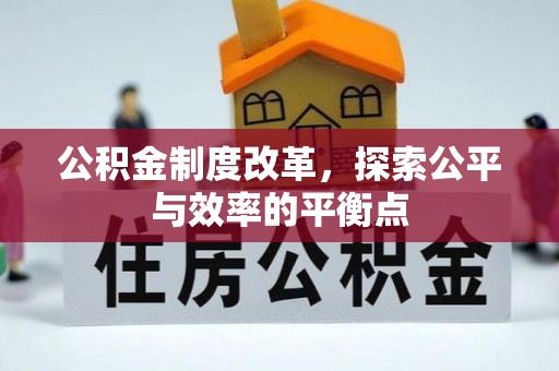 达孜公积金制度改革，探索公平与效率的平衡点