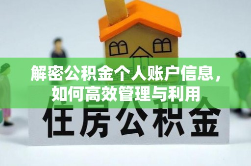 达孜解密公积金个人账户信息，如何高效管理与利用